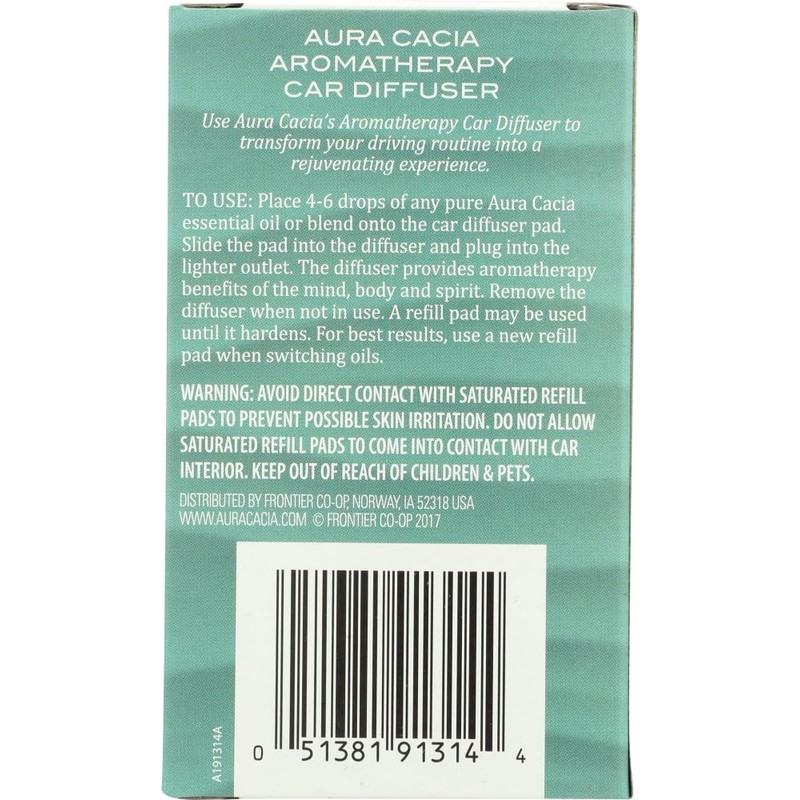 Aura Cacia Aromatherapy Car Diffuser - 3 per case.3