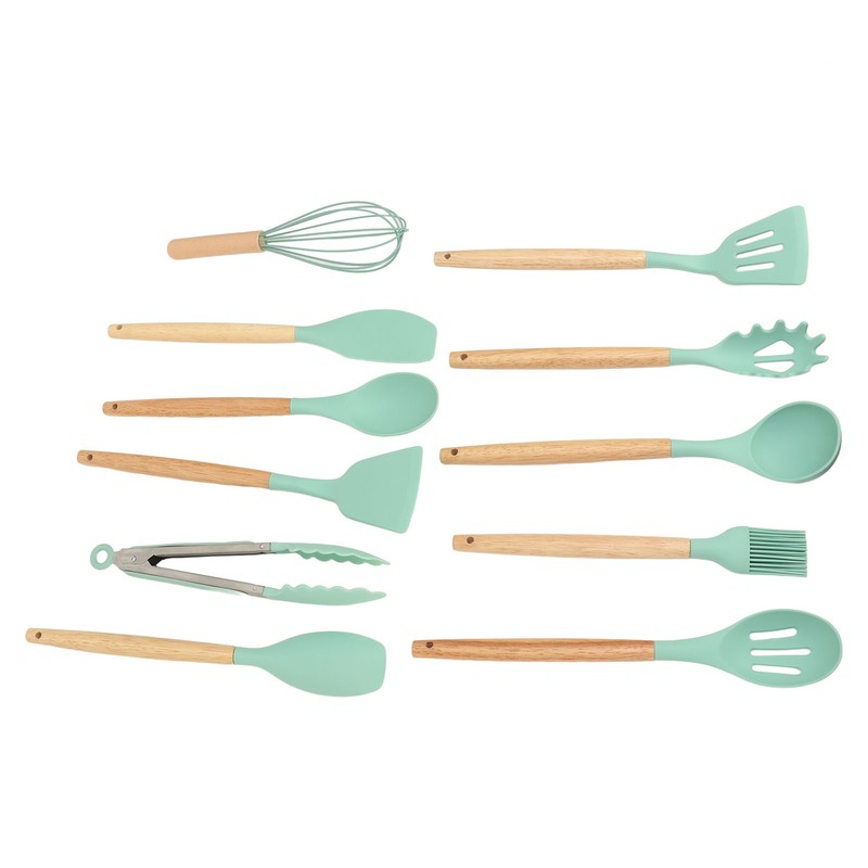 12PCS Kitchen Utensil Set Silicon Cooking Utensils Set with Holder