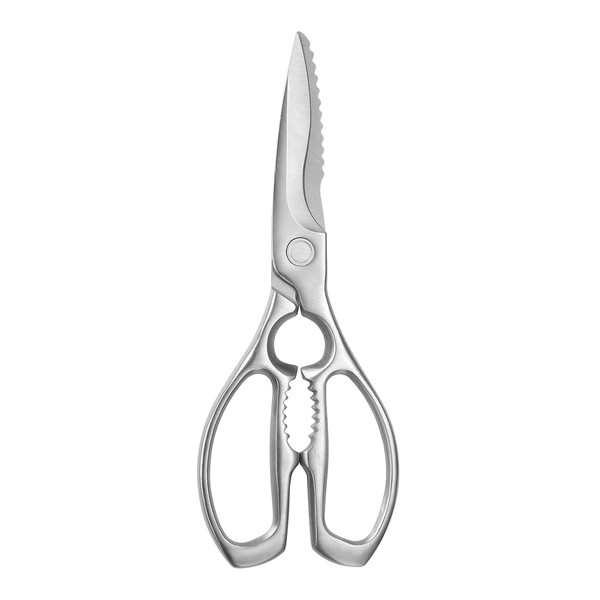 MITSUMOTO SAKARI 9 inch Heavy Duty Kitchen Shears, Japanese Multipurpose Stainless Steel Kitchen Scissors, Dishwasher Safe Poultry Shears for Meat, Fish, Chicken, Seafood
