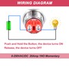 DMWD 16mm Heavy Duty Momentary Metal Push Button Switch Waterproof