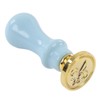 Wax Sealing Stamp Kit Clear Pattern Delicate Wax Detachable Handle