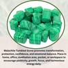 Prajet Crystal Natural Malachite Tumbled Stones 100 Grams Polished 0.75–1