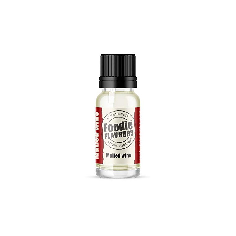 Foodie Flavours Natural Mulled Wine Flavouring, High Strength - 15ml