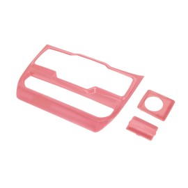 REPAIROCK Dashboard Center Console Window Control Panel Trim Cover for Jeep Wrangler JL JLU 18-22 Dash Central Window Control Button Panel Decor Sticker Pink