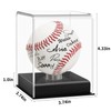 Baseball Display Case, Acrylic Baseball Case for Display, UV Protected