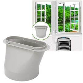 Air Conditioner Exhaust Hose Adapter, Water Hose Cylindrical Connectors, Window Sealing Plate Vent Tube Connector for Repair