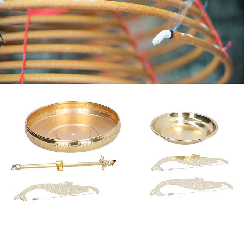 Incense Coil Holder Stainless Steel Gold Mosquito Coil Holder Incense