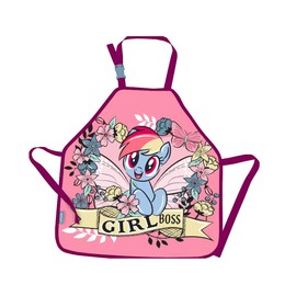 Horse Unicorn Horses Little Pony Unicorn Apron Painting Apron Children's Apron Craft Apron + Sticker Kids4shop, pink