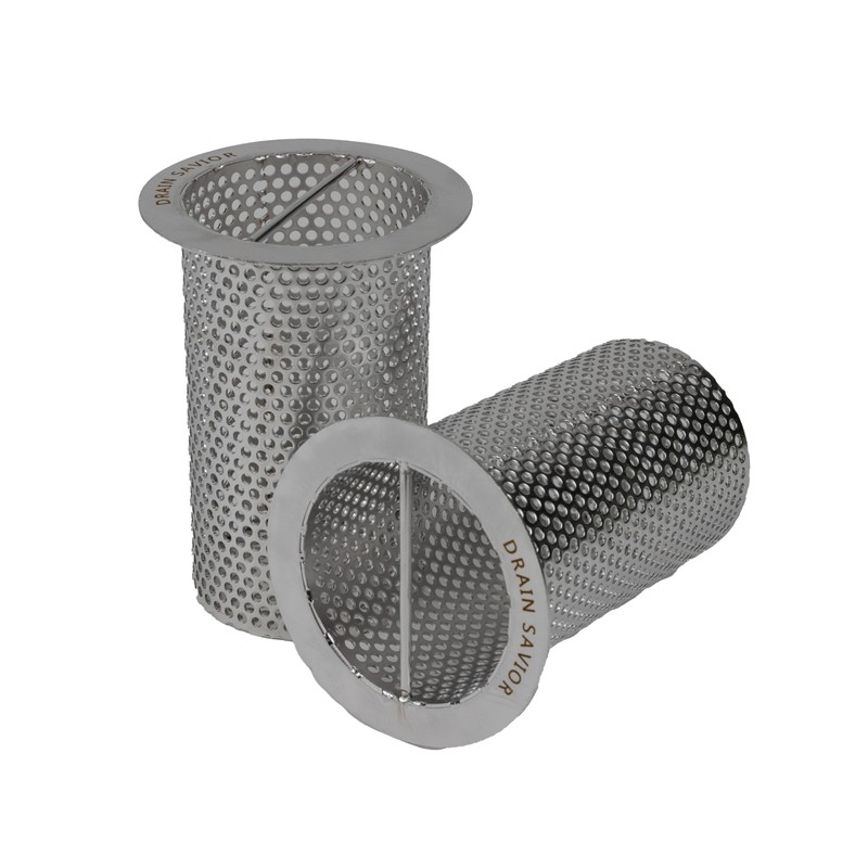 Drain Savior - 4" Commercial Floor Drain Strainer, 6" Tall,
