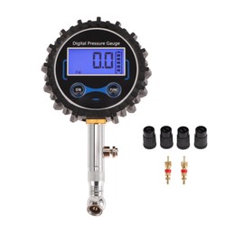 HEROFFIX 1 Set Universal Digital Tire Pressure Gauge W/Tire Valve Core 0-200PSI Digital Air Pressure Meter for Cars
