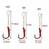 Assist Fishing Hooks-50pcs Live Bait Jig Assist 420 Stainless Steel