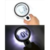 QWORK® Lupe mit 12 Led Licht, 30X Handlupe Leselupe, leselupe