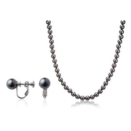 Aniva Organic Artificial Pearl Luxury Product, Beautiful Shine Inferior to Genuine Akoya Pearls, Natural Texture, Craftsmanship, Pearl Necklace, Made in Japan, For Funeral Occasions, Made in Japan,