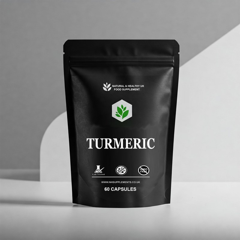 Turmeric with Black Pepper – 60 Vegan Capsules – 600mg