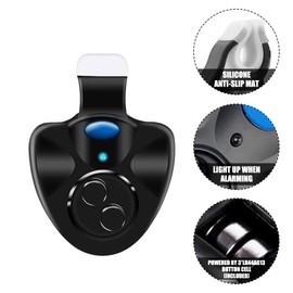 DASIAUTOEM Electronic Bite Alarm Sensitive Fishing Bite Alarm Pack of 3 Electronic Bite Alarm Luminous Indicator Swinger Vibration on the with LED Light Indicator Easy to Install