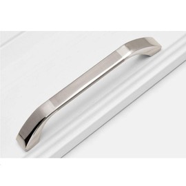 Txinmin Home Brushed Nickel Cabinet Handles 5 Pack Kitchen Cabinet Pulls 2-1/2" Hole Centers Euro Style Drawer Hardware