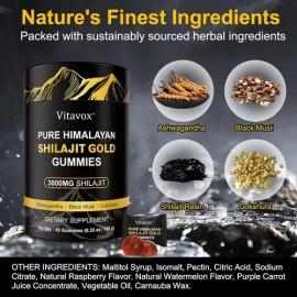 Gomitas Shilajit-energía, Vitalidad, Memoria-60gominolas