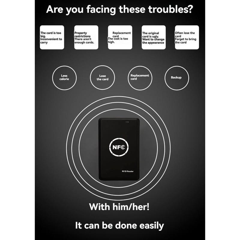 Snblzhef 3PCS NFC Smart Card Reader IC RFID Card Reader