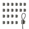 20Pcs Upgraded wire Rope cable clamps single/hole cable clamps（3.6MM line