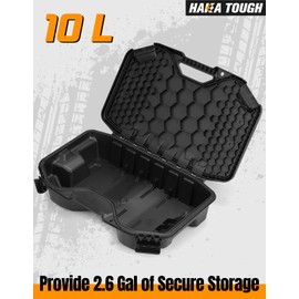 HAKA TOUGH 10L/2.6Gal Modular Cargo Box for Can-Am Maverick X3 Accessories Lockable Waterproof Storage Container with Reinforced Lid Rear Cargo Storage Box (Replace #715005494)