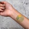 4 x 'Daffodils' Temporary Tattoos - Water Resistant, Skin-Safe, Non-Toxic