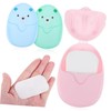 SUPVOX 3pcs Travel Soap Sheets Disposable Soap Paper for Hand
