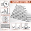 Blulu 100Pcs 1/4"-20 Hurricane Shutter Bolts, Sidewalk Screws Bolts Truss