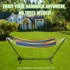 Backyard Expressions Adjustable One Size Fits All Hammock Stand with