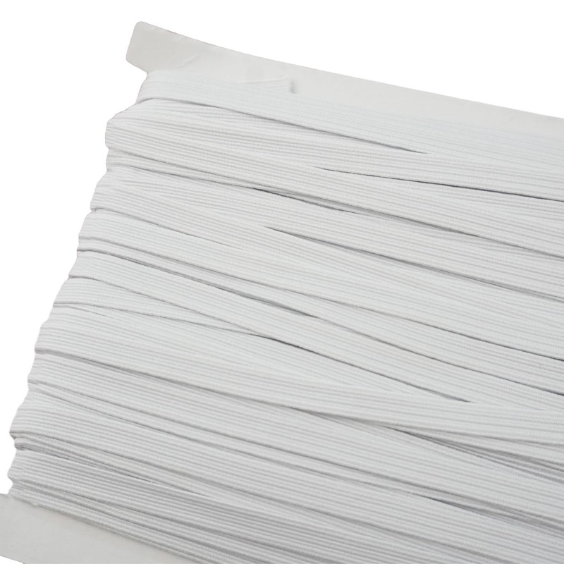 Trimming Shop 12mm Wide Flat Elastic Band, Stretchable Waistband Tape
