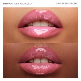 Morphe Dripglass High Shine Lip Gloss - Glazed, Semi-Sheer & Nourishing Lip Makeup - Buildable Formula Infused with Plant-Derived Squalane & Vitamin E - Opalescent Orchid (0.13 oz)