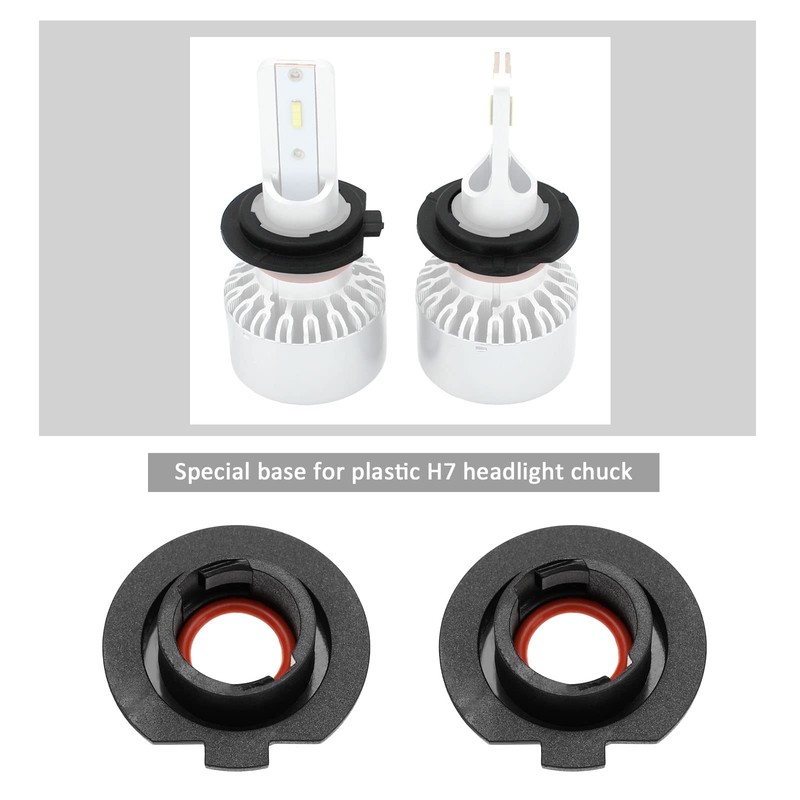 SG Store 4 Pieces Car H7 LED Headlight Lamp Socket