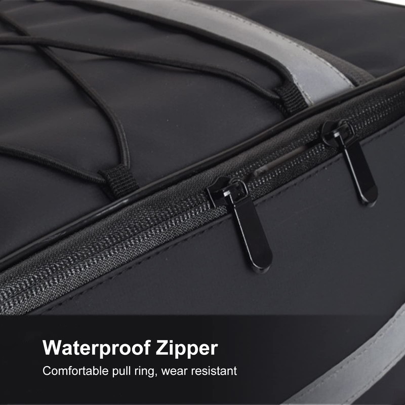 Okuyonic Bicycle Back Seat Bag Layered Design Waterproof Sturdy with