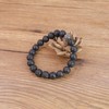 COAI Men's Lava Stone and Gemstone Bracelet, volcanic stone, Volcanic