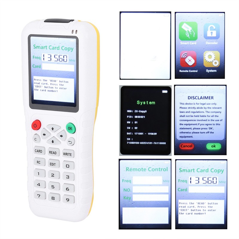Multi frequency Handheld RFID IC Copier Reader Writer Duplicator for