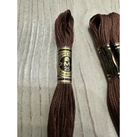 DMC Dark Wood #838 DMC Mouline Special 25 Embroidery Floss 8M Lot of 6