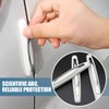 4 Pcs White Door Edge Protector Bumper Sticker Car Collision