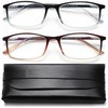 YTDBNS Reading Glasses for Men and Women, Blue Light Blocking