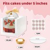 Savveffort 12 Set 6x6x6 Inches Cake Boxes with Boards-（12 Boxes