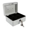 Fireproof Cash Box with Lock and 2 Keys, Secure Metal