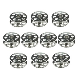 Blooy - (10 PCS) 18034 Large M Type Steel Bobbin Fit Typical 0302, 0303, ​Jack H5, H6, Consew 205RB, 206RB, JUKI DU-1181 Sewing Machines