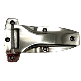 Left Cargo Trailer Flush Hinge with 1/4 Inch Pin - 3.28 x 5.59 Inch-Cast Zinc