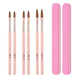 6 Nail Pens, 2 Nail Files, Apply Nail Brush, Reusable, Stroke Painting, DIY Artistic Nail Painting Props.