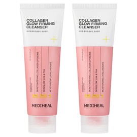 Mediheal Collagen Tight Glow Cleansing Foam, 2 bottles, 120ml / 메디힐 콜라겐 탱글결광 클렌징 폼, 2개, 120ml