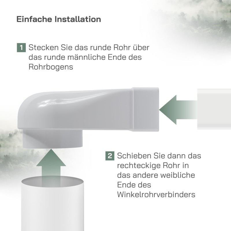 Vent Systems 204 x 60 mm Rectangular 90° Angle Duct