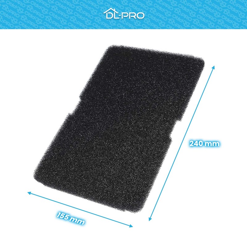 3 x DL-pro Foam Filter 240 x 155 mm for