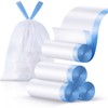 4 Gallon Small Trash Bags, Drawstring 4 Gallon Garbage Bags,