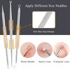 Boxoyx Pimple Popper Tool Kit - 6Pcs Blackhead Remover Comedone