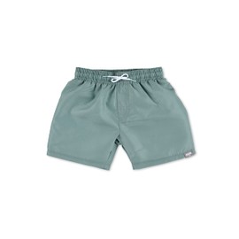 Sterntaler Boys' Swimming Shorts Plain Swimming Trunks, Matt Green