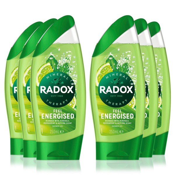 Radox Refresh Shower Gel/ Shampoo 6x250 mL - Fast