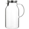 Karafu Glass Pitcher with Lid, 95 Ounces Wide Mouth Heat